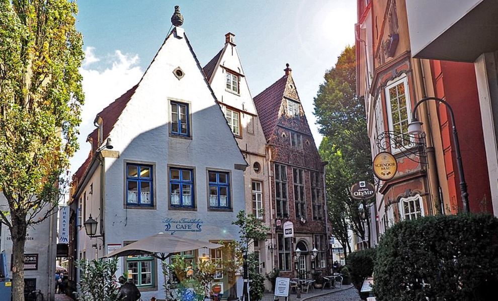 de wijk Schnoor in Bremen