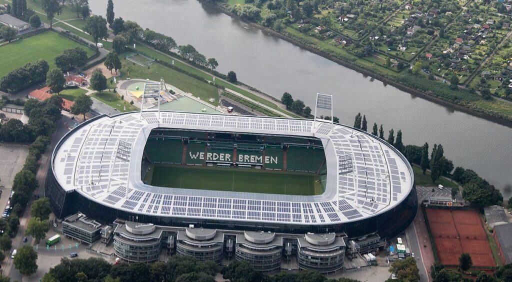 Werder Bremen stadion aan de Weser