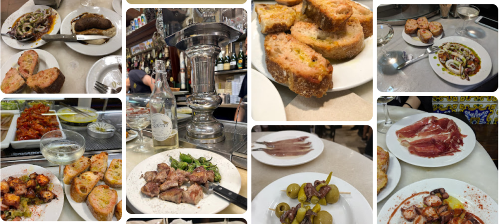 Eten en drinken in barcelona bij El Xanpanyet