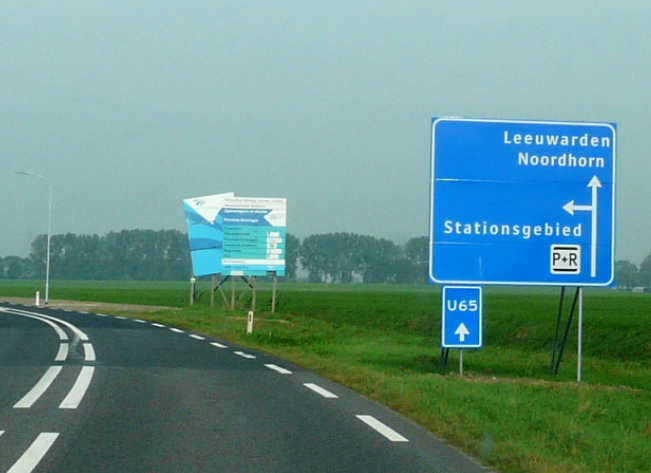 met de auto reizen naar Leeuwarden